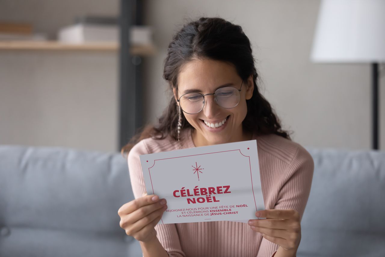 Une invitation à la fête de Noël